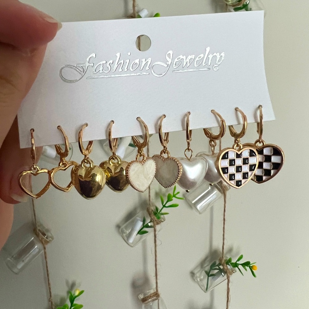 Beautiful heart shaped earrings.